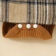 thumbnail image 5 of Bellafa Baby Girl Long Sleeve Plaid Skirt Bodysuit Newborn Girls Ribbed Lace Ruffle Romper Dress Headband Outfits Infant Fall Winter Clothes, 5 of 8