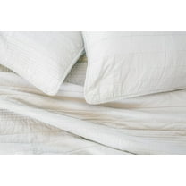 Narniar Gray Linen Cotton Quilt Set (KIng 108"x92")