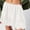 White, variant on ZZwxWA Womens Y2k Lace Mini Skirts Summer Lace Trim Flowy Short Skirts Elastic Waist Layered Pleated Ballet Short Skirt