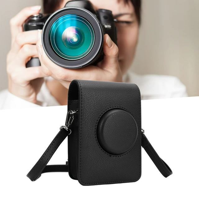 Camera Case Bag Camera Pouch Camera Protective Case Specially Designed for Mini Retro PU Leather with Adjustable Strap Soft Liner for Photography Enthusiasts