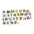 thumbnail image 3 of Vinilo decorativo de pared con estampado animal para zócalos de habitaciones infantiles, dormitorios y salas de estar. Alfabetos, 3 of 9