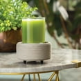 thumbnail image 5 of CANDLE WARMERS ETC 2-in-1 Candle and Fragrance Warmer, Gray Texture, 5 of 6