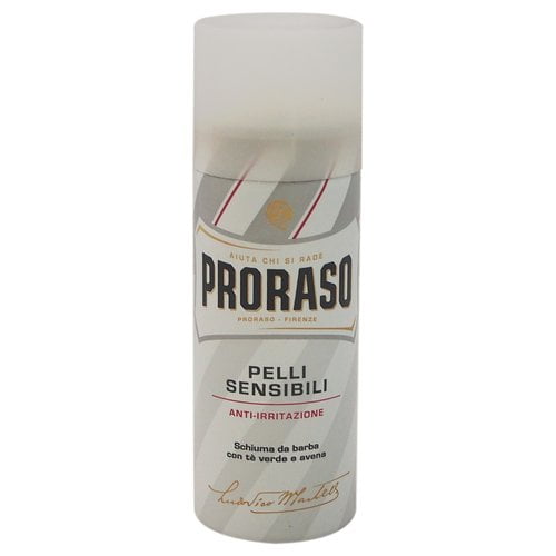 Proraso Sensitive Skin Anti-Irritation Shaving Foam for Men with Green Tea & Oatmeal, 1.69 oz