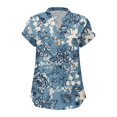 thumbnail image 5 of QIJUNTUO Short Sleeve Shirts for Somen Womens Fashion T Shirts Short Sleeve Casual V Neck Summer Tops Cute Loose Fit Blouses Graphic Tees Features:, 5 of 5