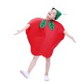thumbnail image 1 of EeaseMX Disfraz infantil con diseño de frutas y verduras, creativo y divertido, para cosplay, fiesta infantil, desfile de moda (forma de manzana)., 1 of 7