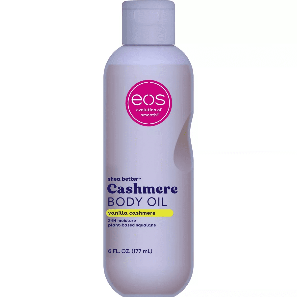 eos Shea Better Cashmere Body Oil - Vanilla Cashmere, Hydrating Squalane & Shea Oil for Dry Skin, 6 fl oz