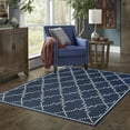 thumbnail image 5 of Oriental Weavers Marina Area Rug 7765B Outdoor Navy Lines Dotted, 5 of 9