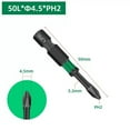 thumbnail image 6 of 14-Piece Magnetic Screwdriver Bits Set 50mm PH00 PH0 PH1 Cross Screwdriver Bits, 6 of 10