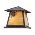 thumbnail image 3 of Meyda Tiffany 144035 Stillwater 2 Light 15" Tall Pier Mount Post Light - Copper, 3 of 6