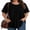 A-Black, variant on KOITHOT Womens Plus Size Tops Short Sleeve Shirts Tunic Tops for Women Crew Neck Casual Loose Blouses