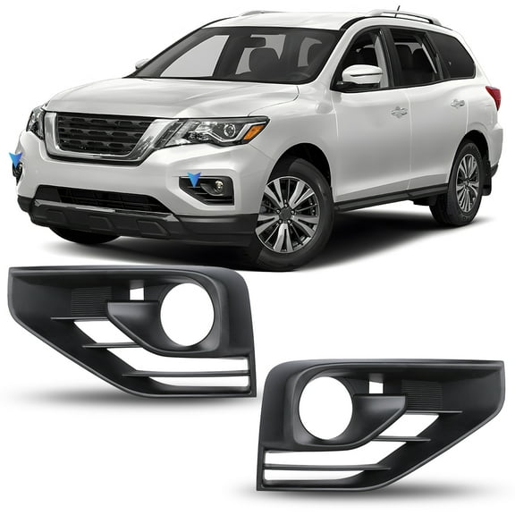 For 2017 2018 2019 2020 Nissan Pathfinder Pair Fog Light Bezels/Cover