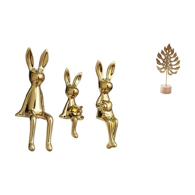 Figura escultórica, estatua sentada, adorno, escultura de hoja, estatua de metal, cerámica, hierro, decoración artística moderna, adecuada para oficin