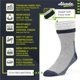 thumbnail image 3 of Calcetines térmicos de lana merino Alvada para senderismo, 3 pares, 3 of 5