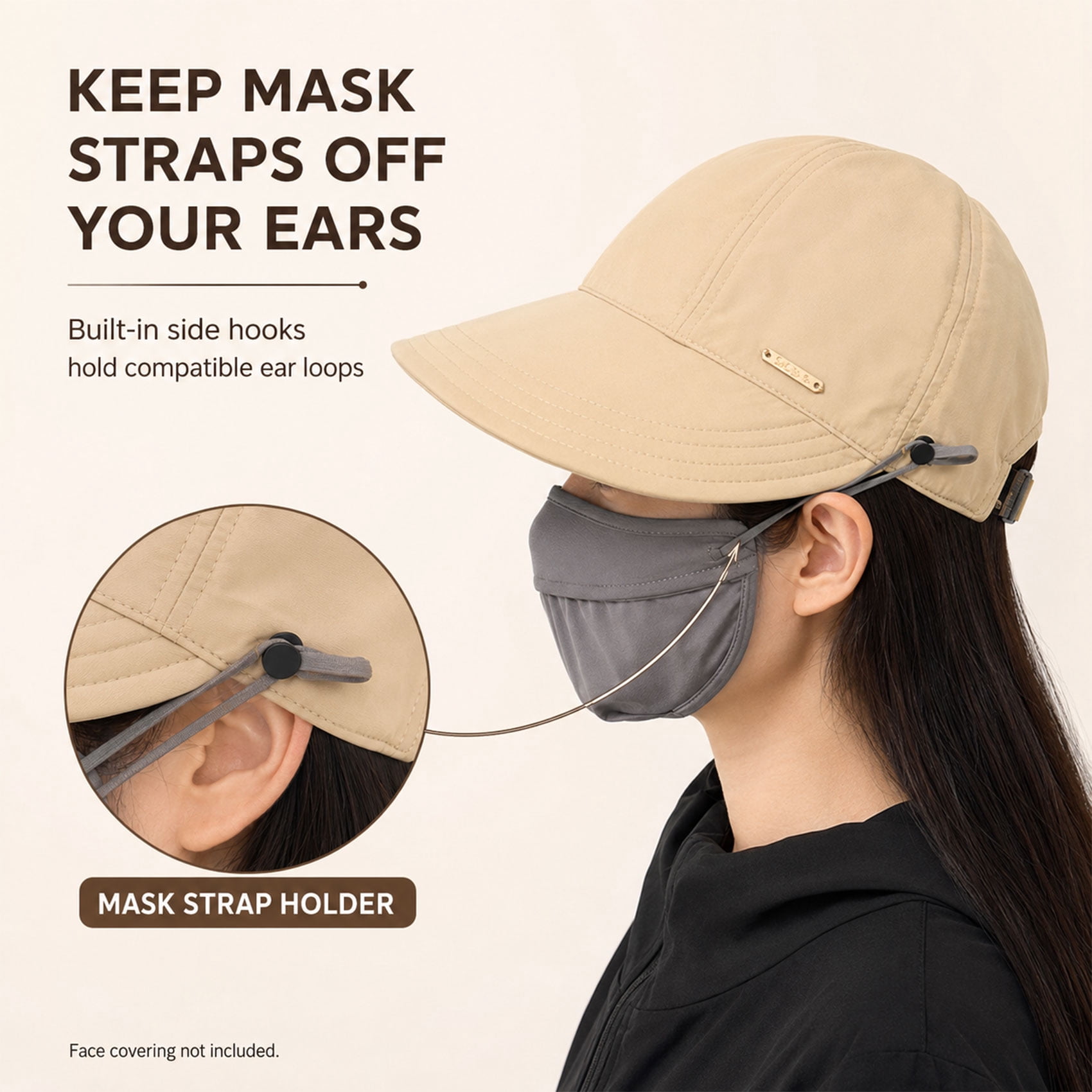 Dodorado Sun Hat, Women's Wide Brim Sun Visor Hat, UPF 50+ Lightweight & Breathable