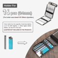 thumbnail image 3 of Metal Cigarette Case, Vintage Weed Cigarette Holder, Peaky Blinders Box For 16 King Size 84mm Cigarettes, Unique Birthday Gifts For Women Men (silver), 3 of 5