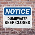 thumbnail image 4 of (2 Pack) Dumbwaiter Keep Closed OSHA Notice Sign 14 Inch X 10 Inch Plastic Sign, Weather Resistant, UV Protected for Workplace, Business, and Construction Site, Made in the USA, 4 of 8