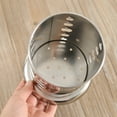 thumbnail image 4 of Thicken Stainless Steel Tableware Chopsticks Holder Utensil Organizer Holey Leachate Canister for Kitchen Storage Fruit Shaped Holes, 4 of 9
