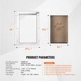 thumbnail image 5 of KFFKFF Pet Door for Door with Lock 11.3" x 16.02" Aluminum Casing with Secure Lock and Flap Mechanism, All-Weather Canine Entryway, Simple to Set Up in Indoor or Outdoor Portals, 5 of 9