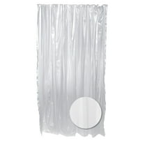Zenna Home Vinyl Shower Liner, Frosty
