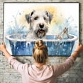thumbnail image 4 of Sealyham Terrier Cute Dog Cat in Bathtube Pictures Painting Prints, Funny Colorfull Animals Bathroom Wall Decor Pet Artworks Pet Gift Ready To Hang, Canvas Wall Art, 4 of 5