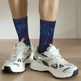 thumbnail image 6 of Pofeuu Firework Print Crew Socks, Adult Running Hiking Socks for Youth and Adult, 6 of 6