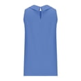 thumbnail image 6 of Women Cotton Linen Sleeveless Crop Tank Tops O Neck Shirt Casual Solid Color Loose Fit Comfy T-Shirt Blouse Vest, 6 of 6