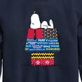thumbnail image 3 of Peanuts - Snoopy Patchwork Doghouse - Toddler And Youth Crewneck Fleece Sweatshirt, 3 of 6