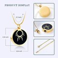 thumbnail image 2 of Eye of The Sun Cremation Necklace for Ashes Stainless Steel Urns Necklace for Ashes Keepsake Ash Pendant for Loved One Memorial Jewelry for Ashes for Grandpa Grandma Dad Mom Uncle Aunt Brother Sister, 2 of 8