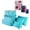 Blue, variant on Set of 9 Travel Storage Bags, Moclever Organizer Pouch Packaging Cubes Storage Bags(Burgundy)