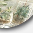 thumbnail image 2 of Designart « Composition d'Orchidées » Art Mural Circulaire en Métal Style Ferme, 2 of 3