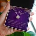 thumbnail image 3 of To My Wife Your Kiss Mends My Heart Infinity Knot Necklace Message Card, 3 of 7
