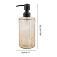 thumbnail image 4 of Unique Bargains 1 Pc Elegant Vertical Pattern Soap Pump Dispenser for Bathroom 16.9oz Orange Black, 4 of 6