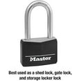 thumbnail image 2 of Master Lock Covered Aluminum Padlock - Key Lock - 1-9/16 In., Black, 2 of 5