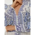 thumbnail image 2 of Printed V-Neck Maxi Dress with Ruffle Detail, 2 of 4