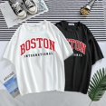 thumbnail image 4 of Harajuku verano de las mujeres T-shirt Casual Boston impresión Top camiseta de las mujeres camiseta de manga corta camiseta de gran tamaño Streetwear camisapangjing, 4 of 4