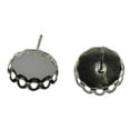 thumbnail image 4 of 40 Piezas Base De Ajuste De Bisel En Blanco Para Pasadores De Oreja De Cabujón De 12 Mm Bronce Y Negro, 4 of 9