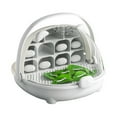 thumbnail image 5 of Silkworm Breeding Box Transparent Silkworm Growth Box Habitat Cage with Handle Small Animals Breeding Space Capsule Hatching Container for Silkworms Observation, 5 of 8