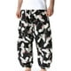 thumbnail image 4 of Pantalones bombachos de cintura media con estampado retro para hombre, informales, a la moda, de algodón, 4 of 9
