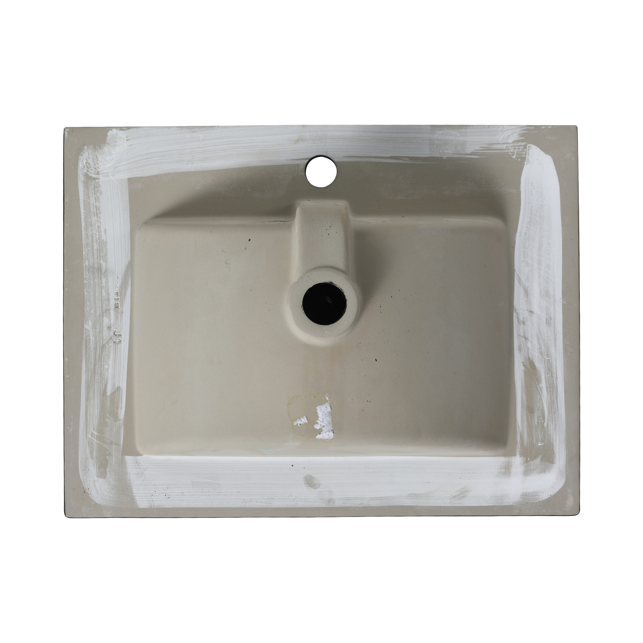 Noble House 24" Bathroom Vanity Top with Integrated Sink, Single Hole, Overflow, Easy-to-Clean Glaze, Black