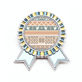 thumbnail image 1 of Triangulo patron octagonal rombos Insignia broche Medalla ganadora, 1 of 3