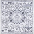 thumbnail image 1 of Unique Loom Tapis Médaillon Renaissance 7' 3 x 7' 3 Carrés Gris Clair/noir, 1 of 2