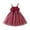 Red, variant on Sngxgn Girls Long Sleeve Dress Crewneck Flowy A-Line Dress Casual(Pink,90)