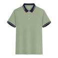 thumbnail image 5 of HAJWOH Polo Shirts for Men Dressy Casual Button Collared Golf T Shirt Classic Solid Color Business Summer Blouses, 5 of 7