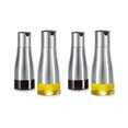 thumbnail image 1 of Ensemble de Distributeurs d'Huile d'Olive 4 Pcs, Ensemble de Distributeurs d'Huile en Acier Inoxydable, Verre Élégant, 1 of 8