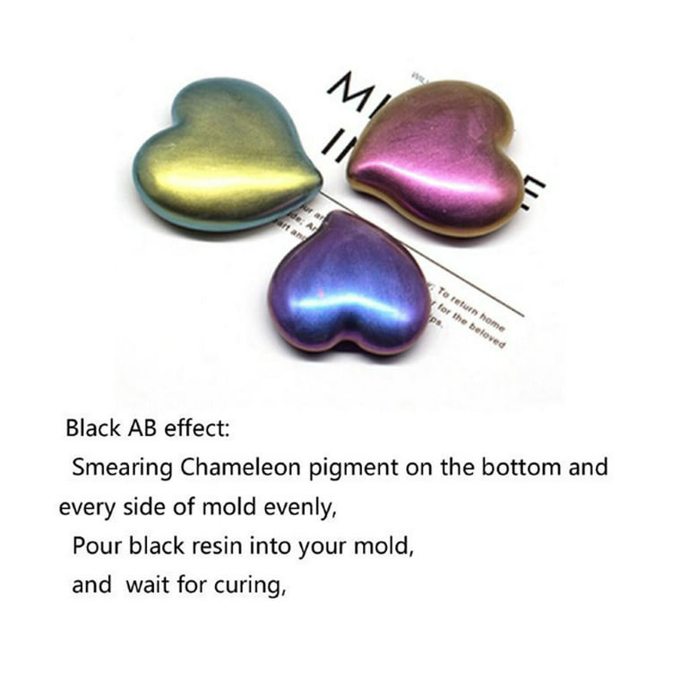 NODDWAY 6 Colors Chameleon Powder，Color Shift Mica Powder for Resin Pigment  P