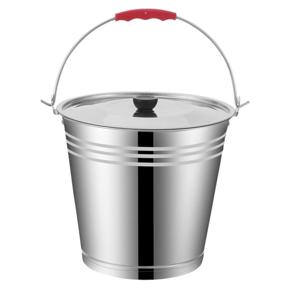 Raindrops Portable Insulated Ice Bucket Cooler with Reusable Cubes for Outdoor and Home Use