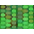 thumbnail image 1 of Ahgly Company Machine Washable Indoor Rectangle Transitional Neon Green Area Rugs, 5' x 7', 1 of 7