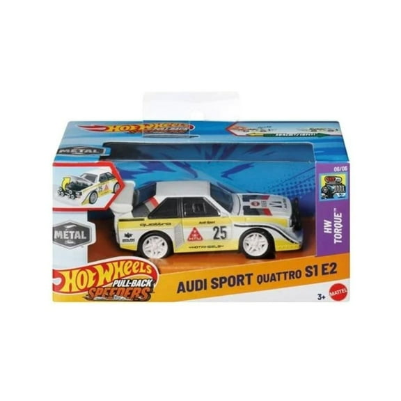 Hot Wheels Audi Sport Quattro S1 E2 Pullback Speeders 1:43 Scale 2025