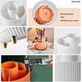thumbnail image 5 of DASITON Large Capacity Makeup Brush Holder,360 °   Rotating Makeup Organizer,5 Slot Makeup Brushes Cup,for Vanity Decor,Bathroom Countertops,Desk Storage Container,Cosmetic Display cases(Black), 5 of 10