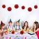 thumbnail image 3 of Billuyoard Juego de pompones de papel rojo de 7,8 pulgadas, bolas de papel con pompón para fiesta de cumpleaños, bolas de flores, pañuelos Kits de decoración para fiestas Rojo 7.8 pulgadas, 3 of 6